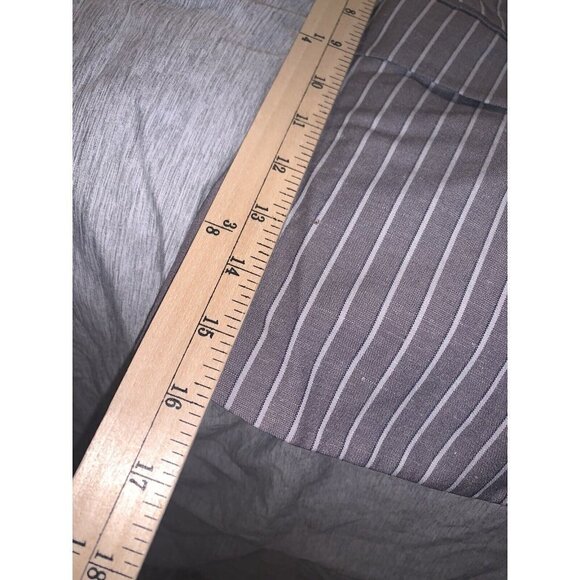 IPEKYOL Gray White Striped One Button Linen Blend Casual Career Blazer Size 8 - Picture 12 of 12